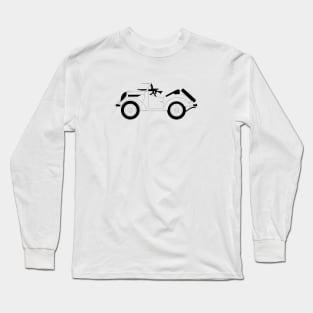 The Type 95 Black Outline Long Sleeve T-Shirt